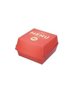 Papierovový box na hamburger RED / 50 ks