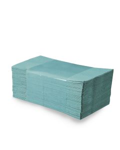 Papierové uteráky skladané ZZ, 25 x 23 cm, zelené [5000 ks]