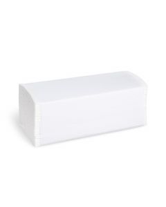 Papierový uterák ZZ skladaný V 2vrstvý biely 24 x 21 cm [3000 ks]