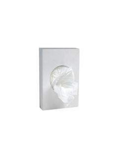 Hygienické vrecká biele (HDPE) 8+6 x 25 cm [30 ks]