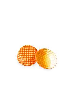 Cukrárenské košíčky KARO oranžové Ø 50 x 30 mm [40 ks]