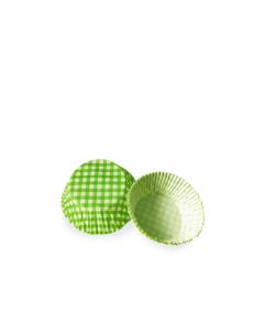 Cukrárenské košíčky KARO zelené Ø 50 x 30 mm [40 ks]