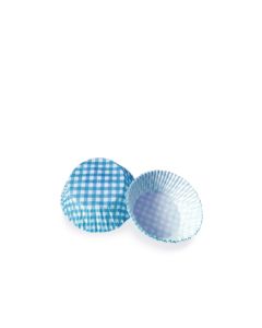 Cukrárenské košíčky KARO modré Ø 50 x 30 mm [40 ks]