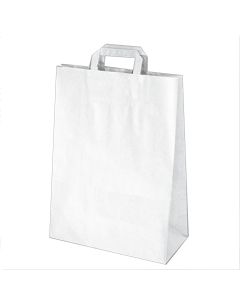 Papierové tašky 32x15 x 43 cm biele [50 ks]