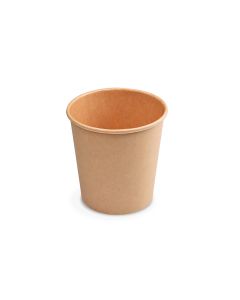 Papierový pohár hnedý 200 ml, S (Ø 73 mm) [50 ks]