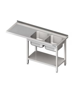 Umývací stôl s priestorom pre podstolovú umývačku – LAVÝ 2200mm
