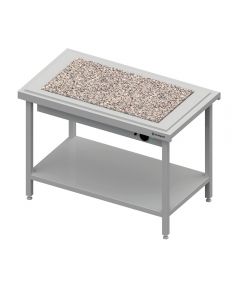Ohrevný výdajný stôl s granitom na 2x GN1/1