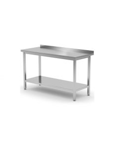 Pracovný nerezový stôl montovateľný 1400x700x850 s policou
