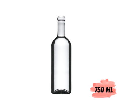 Fľaša na víno - alkohol bdo 750ml - ks