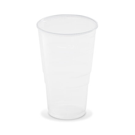 Pohár (PP) priehľadný Ø95mm 0,5L [50 ks] – 73216