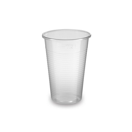 Pohár (PP) ECONOMY priehľadný Ø70mm 0,2L [100 ks] – 73222