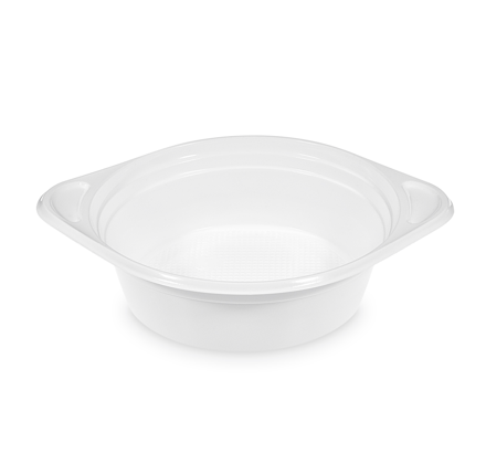 Miska (PP) ECONOMY s uškami biela Ø156mm 500ml [100 ks] -73640