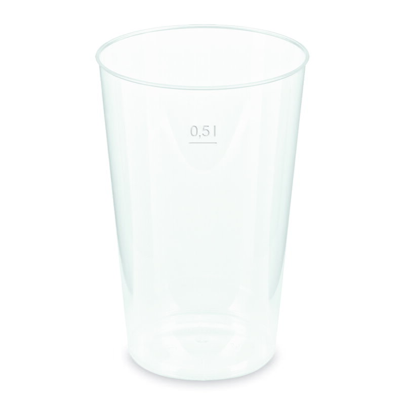 Pohár vratný (PP) opakovane použiteľný Ø91mm 0,5L [30 ks]