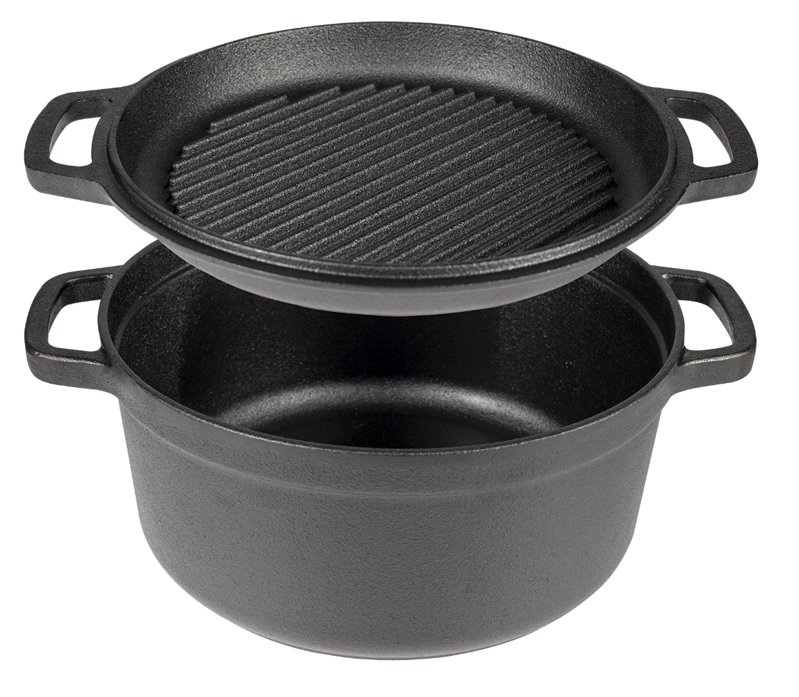 Liatinový hrniec s panvicou, 5 L + 1 L - 330528