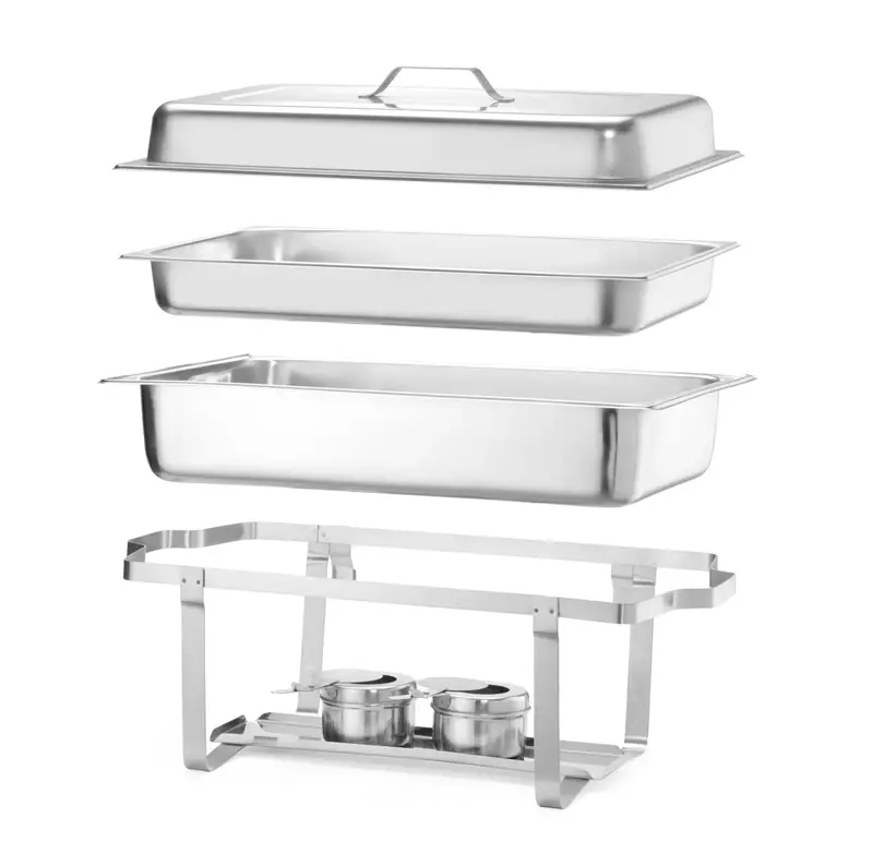 Ohrievač - Chafing GN 1/1 satinovaný, HENDI, Kitchen Line, 9L, 600x358x(H)295mm Ohrievač - Chafing GN 1/1 satinovaný, HENDI, Kitchen Line, 9L, 600x358x(H)295mm
