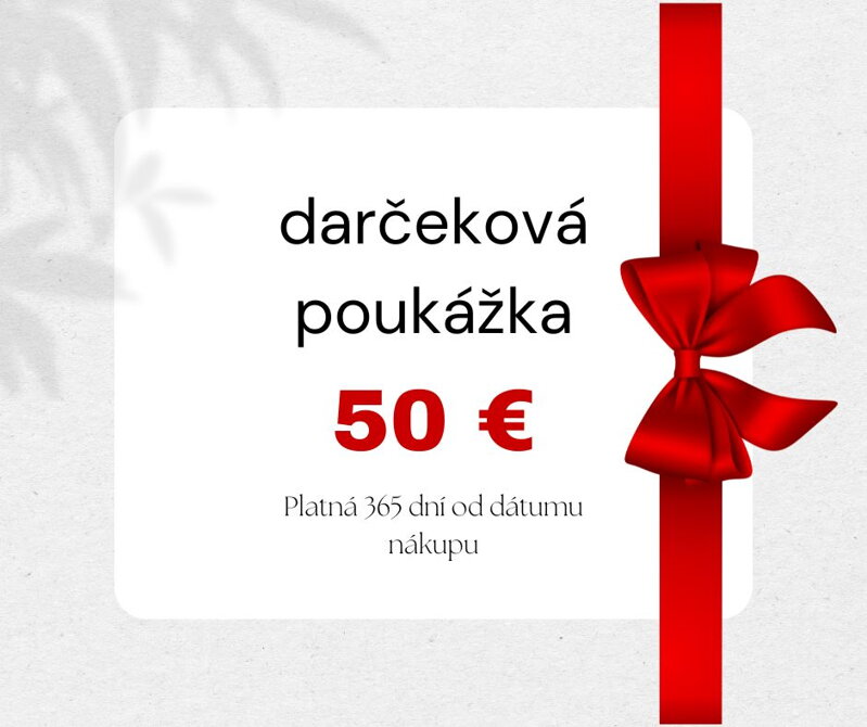 Darčeková poukážka 50 €