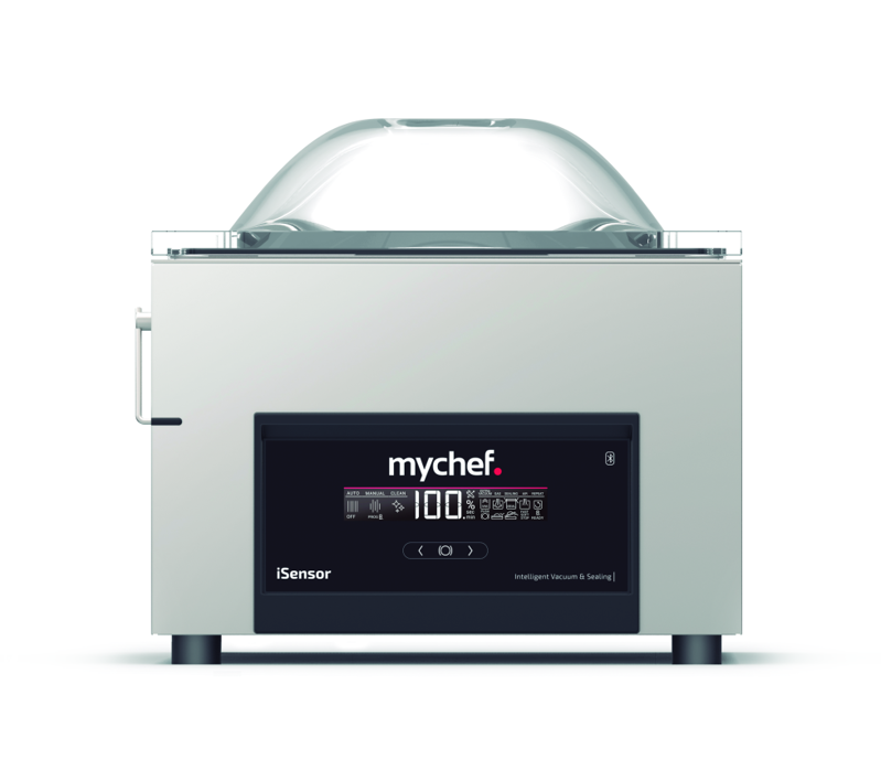 Vákuová balička nástolová, lišta 405 + 405 mm, čerpadlo BECKER 16 m3/h, 1,7 kW, 475x616x438 mm, pripojenie internej kvapaliny | MYCHEF, iSENSOR M, TIM6K2G2