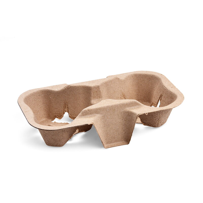 Podnos (PAP FSC Recycled) na 2 poháre 19 x 11 cm [50 ks] – 76271