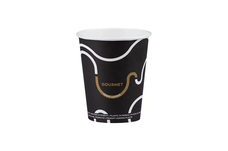 Papierový pohár (FSC Mix/PE) "Coffee to go – Gourmet Design" Ø80mm 240ml 0,24L/8oz/M [50 ks] – IT 76628