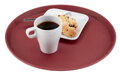 Servírovacia tácka Camtread okrúhla, protišmyková, Cambro, burgundová, ⌀355x(H)21mm