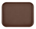 Tácka z polypropylénu na fast food, veľká, Cambro, hnedá, Hnedá, 355x457x(H)21mm