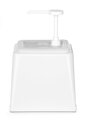 Dávkovač omáčok s pumpičkou, HENDI, 2,5L, Biela, 230x210x(H)327mm