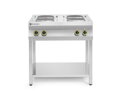 4-platňový elektrický sporák Kitchen Line na otvorenom podstavci, HENDI, Kitchen Line, 400V/10400W, 800x700x(H)900mm