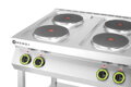 4-platňový elektrický sporák Kitchen Line na otvorenom podstavci, HENDI, Kitchen Line, 400V/10400W, 800x700x(H)900mm