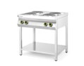 4-platňový elektrický sporák Kitchen Line na otvorenom podstavci, HENDI, Kitchen Line, 400V/10400W, 800x700x(H)900mm