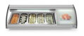 Vitrína na Sushi 5x GN 1/3, Arktic, 230V/160W, 1307x445x(H)327mm