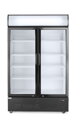 Barová chladnička s podsvieteným panelom, dvojdverová, Arktic, 512L, Čierna, 220-240V/510W, 1120x585x(H)1900mm