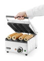 Kontaktný gril na hotdog a tortily, HENDI, 220-240V/1800W, 385x285x(H)254mm