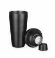 3-dielny Cobblerov shaker, BarUp, Čierna, ⌀85x(H)240mm