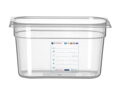 Nádoba GN 1/4, HENDI, GN 1/4, 4L, Priehľadná, 265x162x(H)150mm