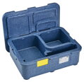 Termoizolačná nádoba 4-komorová Cam GoBox, Cambro, Modrá, 480x350x(H)167mm