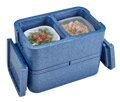 Termoizolačná nádoba 2-komorová Cam GoBox, Cambro, Modrá, 437x276x(H)175mm