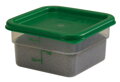 Veko na nádobu CamSquare značky CAMBRO, Cambro, na 1,9 l a 3,8 l nádobu, zelené, Zelená, 190x190x(H)16mm