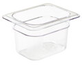 Nádoba Camwear GN 1/8 z polykarbonátu, Cambro, 1 l, H 100 mm, 1L, Priehľadná, 161x132x(H)100mm