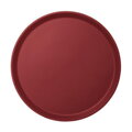 Servírovacia tácka Camtread okrúhla, protišmyková, Cambro, burgundová, ⌀355x(H)21mm