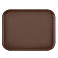 Tácka z polypropylénu na fast food, stredná, Cambro, hnedá, Hnedá, 300x410x(H)19mm