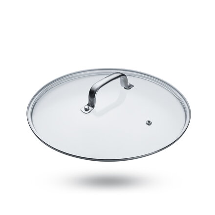 Sklenená pokrievka Ø 20cm s nerezovou obrubou