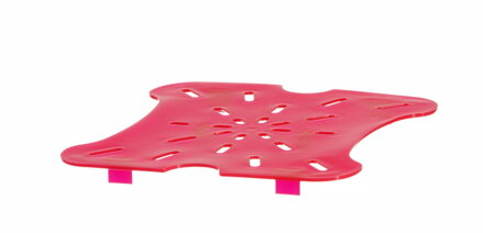 Vypúšťacia polička pre nádobu CamSquares Fresh Pro, Cambro, pre nádoby s objemom 5,7 l a 7,6 l, Červená, 187x181x(H)16mm