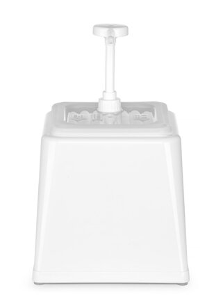 Dávkovač omáčok s pumpičkou, HENDI, 2,5L, Biela, 230x210x(H)327mm