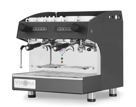 Kávovar JULIA Compact, 2 pákový, automatický, čierny, HENDI, Čierna, 230V/2700W, 475x563x(H)530mm