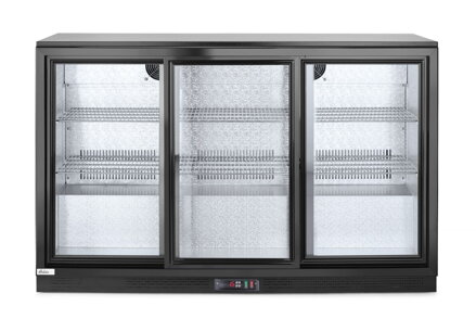 Barová chladnička s 3 posuvnými dverami, Arktic, 254L, Čierna, 220-240V/160W, 1350x520x(H)865mm