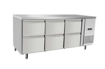 Chladiaci pult so 6 zásuvkami, Arktic, 420L, 230V/400W, 1795x700x(H)879mm