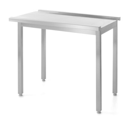 Vykladací stôl pre umývačky riadu bez spätného striekania – skrutkovaný, HENDI, Kitchen Line, 1100x600x(H)850mm