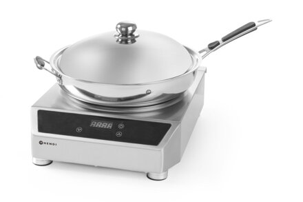 Indukčný Wok model 3500, HENDI, Profi Line, indukčný varič + wok, 230V/3500W, 340x450x(H)295mm