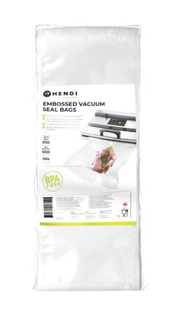 Reliéfne vákuové vrecká, HENDI, 100 ks, 150x400mm