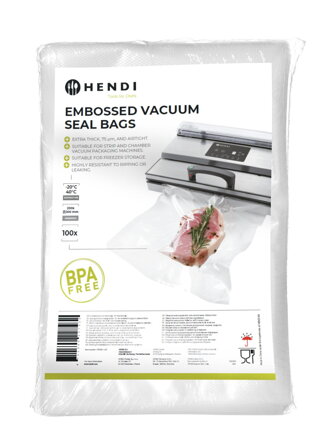 Reliéfne vákuové vrecká, HENDI, 100 ks, 200x300mm